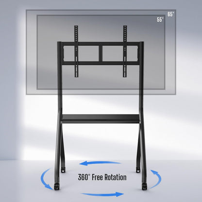 JASZDOT 55''-65'' Smart Board Stand, 4K UHD Interactive Touchscreen Whiteboard, Android 14 Wireless Smartboard for Classroom Home Office Studio
