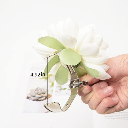 2pcs Flower Curtain Buckles, Decorative Contemporary Style Curtain Ties with Large Flower Designs, Adjustable Length Curtain Ties for Indoor and Outdoor