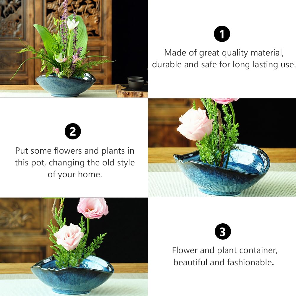 SEWACC Ceramic Flower Pot Small 2 Inch Succulent Planter Indoor Outdoor Decorative Pot for Home Garden Patio Lawn Use