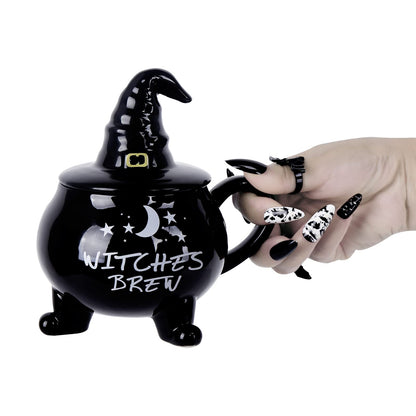 Vencer,Funny Coffee Mug,Witch Coffee Mugs,Goth Christmas Novelty Cup With lid,Witches Brew Cauldron Mug,The Nightmare Before X-mas Witches Brew Coffee Mug,VCM-002