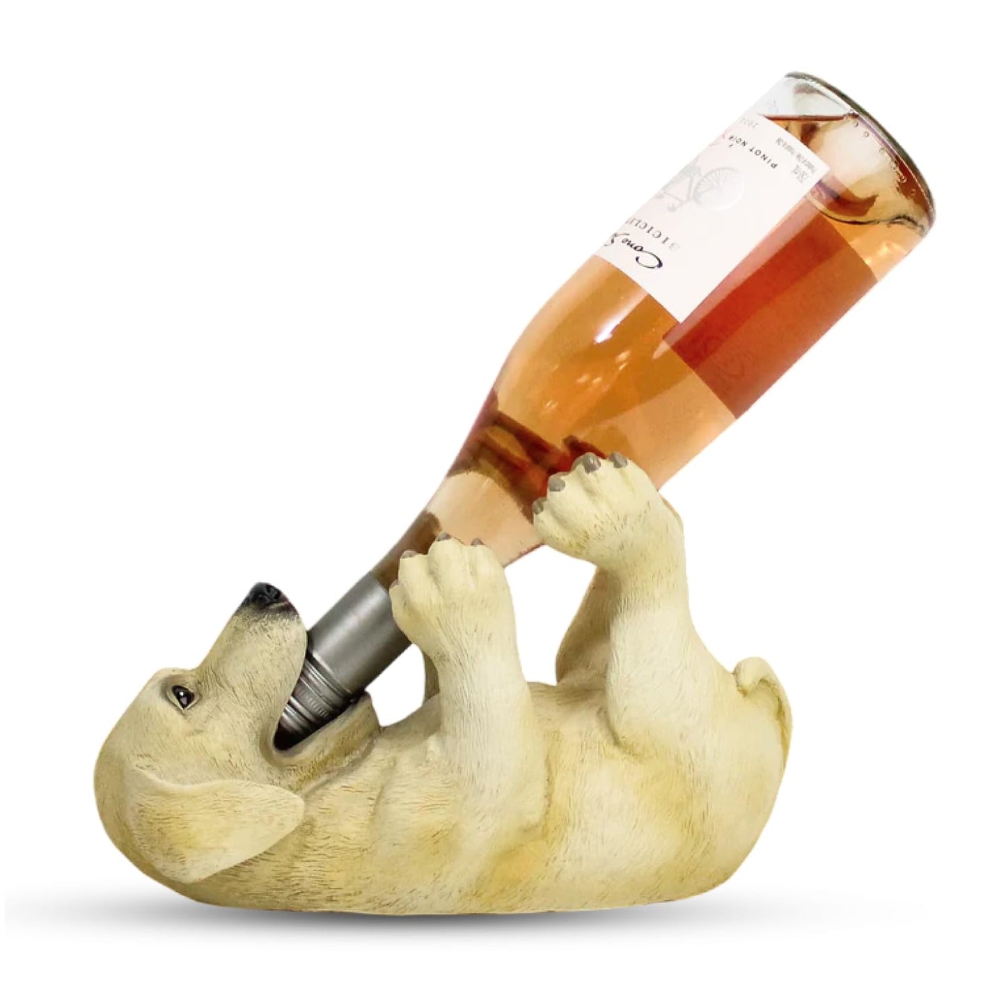 Wild Eye Designs Puppy Dog Wine Bottle Holder. LAB Puppy, Labrador Dog, Wine Cute Animal Tabletop Decoration.…