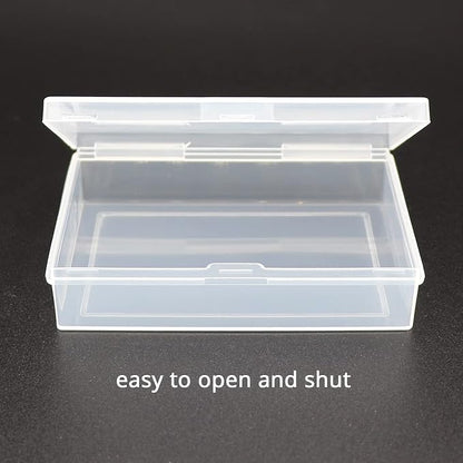 SOSOHOME 6 Pack Playing Card Deck Boxes Fits Baseball Trading Cards, Gaming Cards, Empty Plastic Storage Box, Snaps Closed