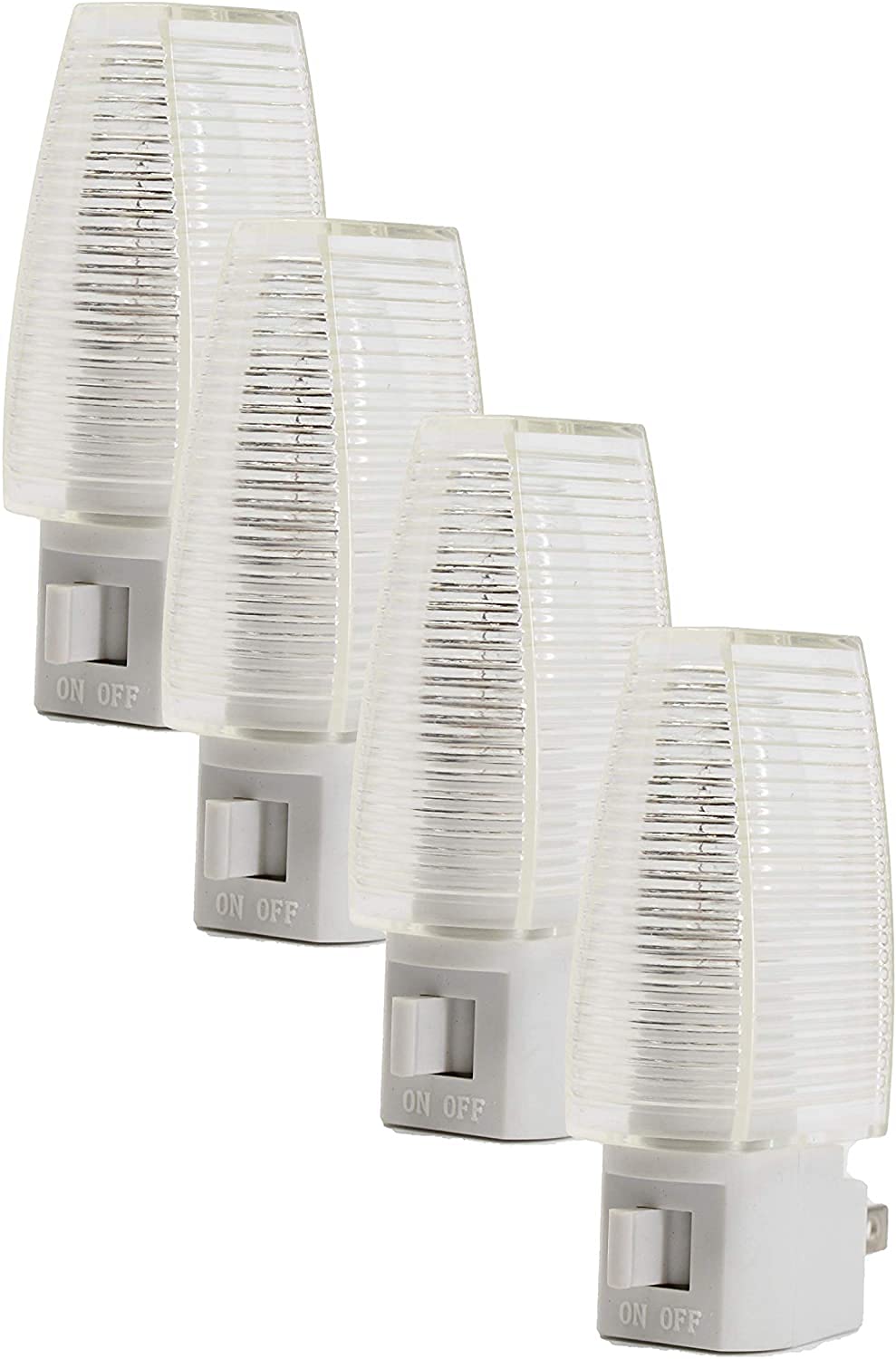 Kingman Night Light Wall Plug in with On/Off Switch Warm White UL Listed, 120V 4W (1 Pack)