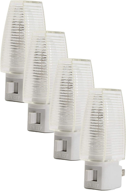 Kingman Night Light Wall Plug in with On/Off Switch Warm White UL Listed, 120V 4W (1 Pack)