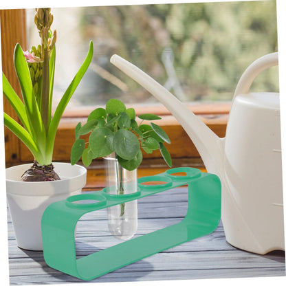 BESPORTBLE 5pcs Glass Test Tube Vases Set Hydroponic Plant Vase for Balcony Flower Preservation Plant Terrarium Indoor Planter