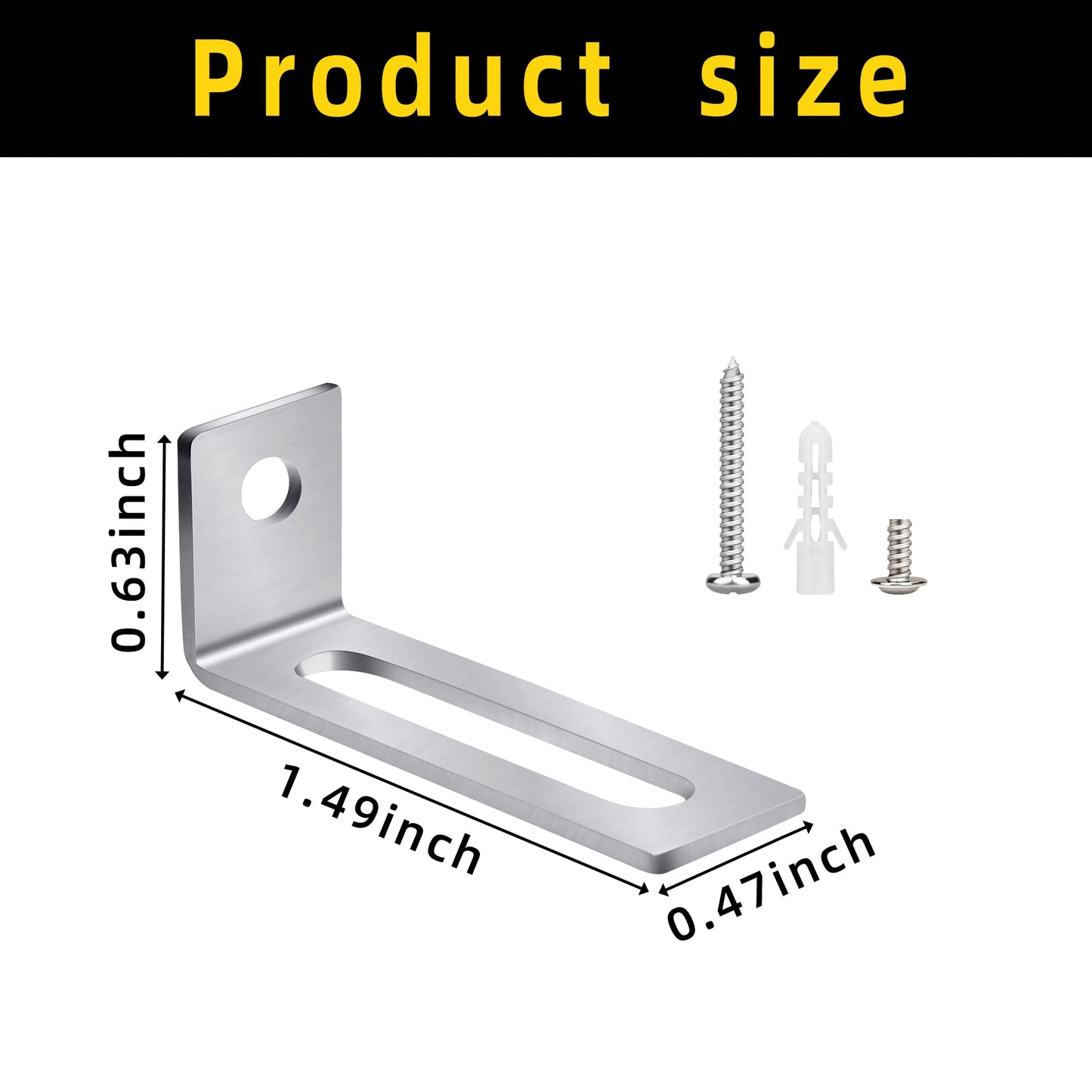 30 Set White Board Mounting Hardware,Whiteboard Hanging Brackets, White Board Installation Kit Includes Hanger Supports, Screws and Expansion Tube for Hanging Whiteboard Office Supplies (38*16*12mm)