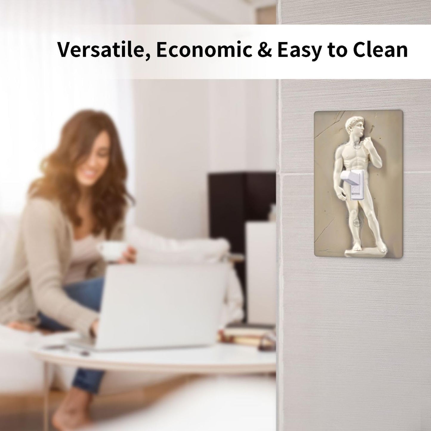 David Single Toggle Light Switch Cover Plate Decorative Wall Plates, 1 Gang Switch Plates And Outlet Covers 2.75" X 4.5" For Bedroom Bathroom Kitchen Home Decor