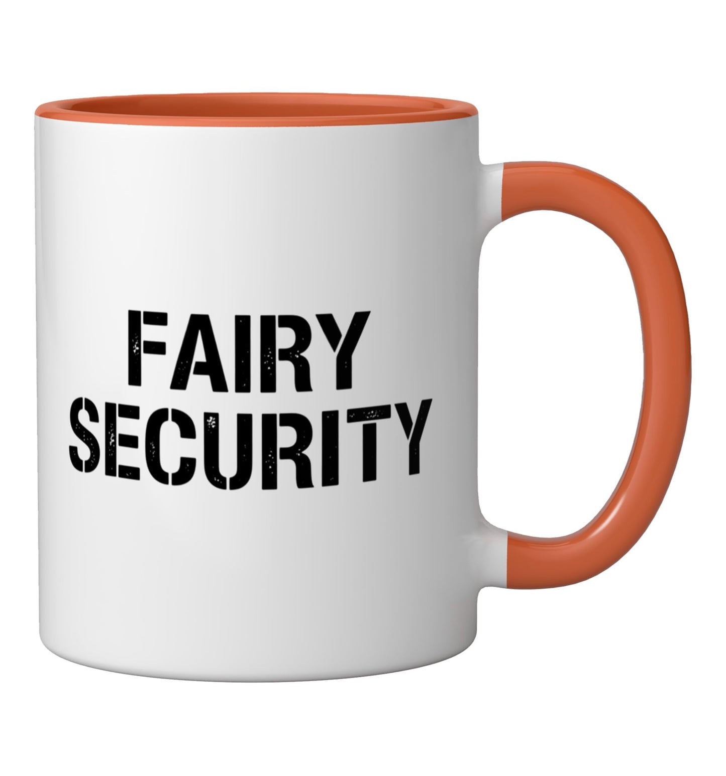 Fairy Security Dad Halloween Costume Family Matching - Dad Ceramic Mug, Orange/White