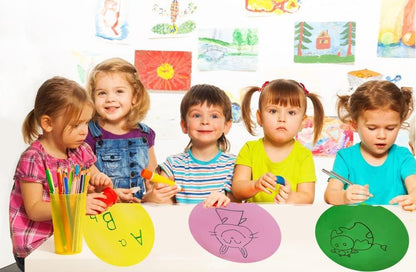 24 Pack 12 inch Color Dry Wipe dot Circle Removable Dry Erase Circles, whiteboard Marking Vinyl Sticker dot Wall Decal Wall Decal School Classroom Student Table (Apple)