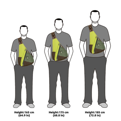 KL928 Nylon Sling Bag - Small Crossbody Backpack Shoulder Casual Daypack Multipurpose Rucksack for Men Women