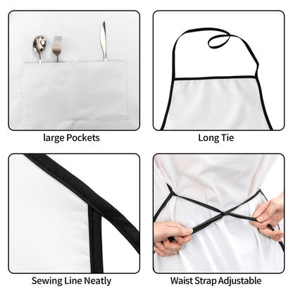 Worltoldb Gothic Apron for Women Men with Pockets Waterproof Kitchen Chef Apron for Cooking,BBQ Baking,Gardening,Crafting
