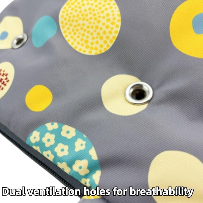 Warm Bird Carrier Bag for Winter Shoulder/Hand Bag Outdoor Portable Travel Carrier with Air Holes for Parakeets Lovebirds Conures Quarkes Caique (Yellow,Medium)