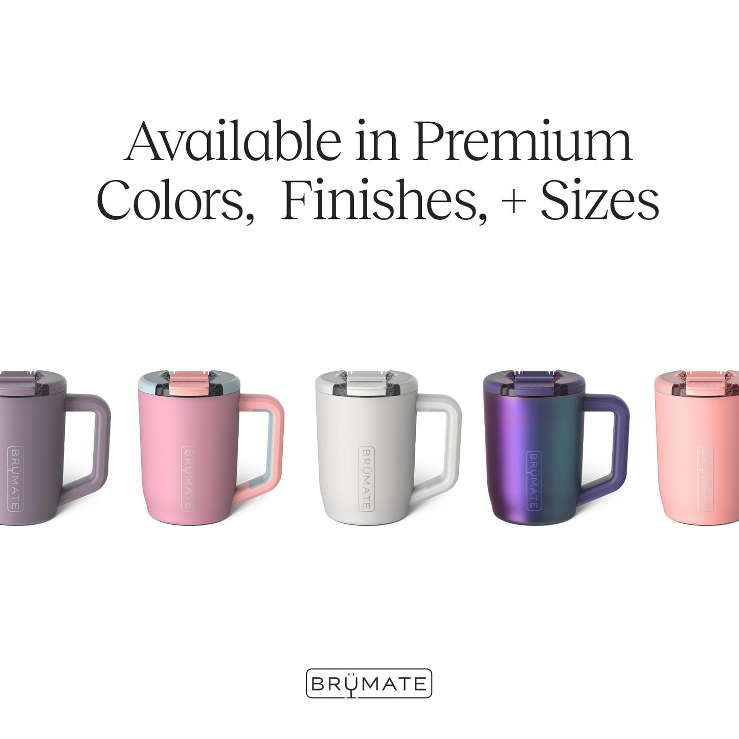 BrüMate Müv - 15oz 100% Leak Proof Insulated Coffee Mug with Handle & Lid - Stainless Steel Coffee Travel Mug - Double Walled Coffee Cup (Lilac Dusk)
