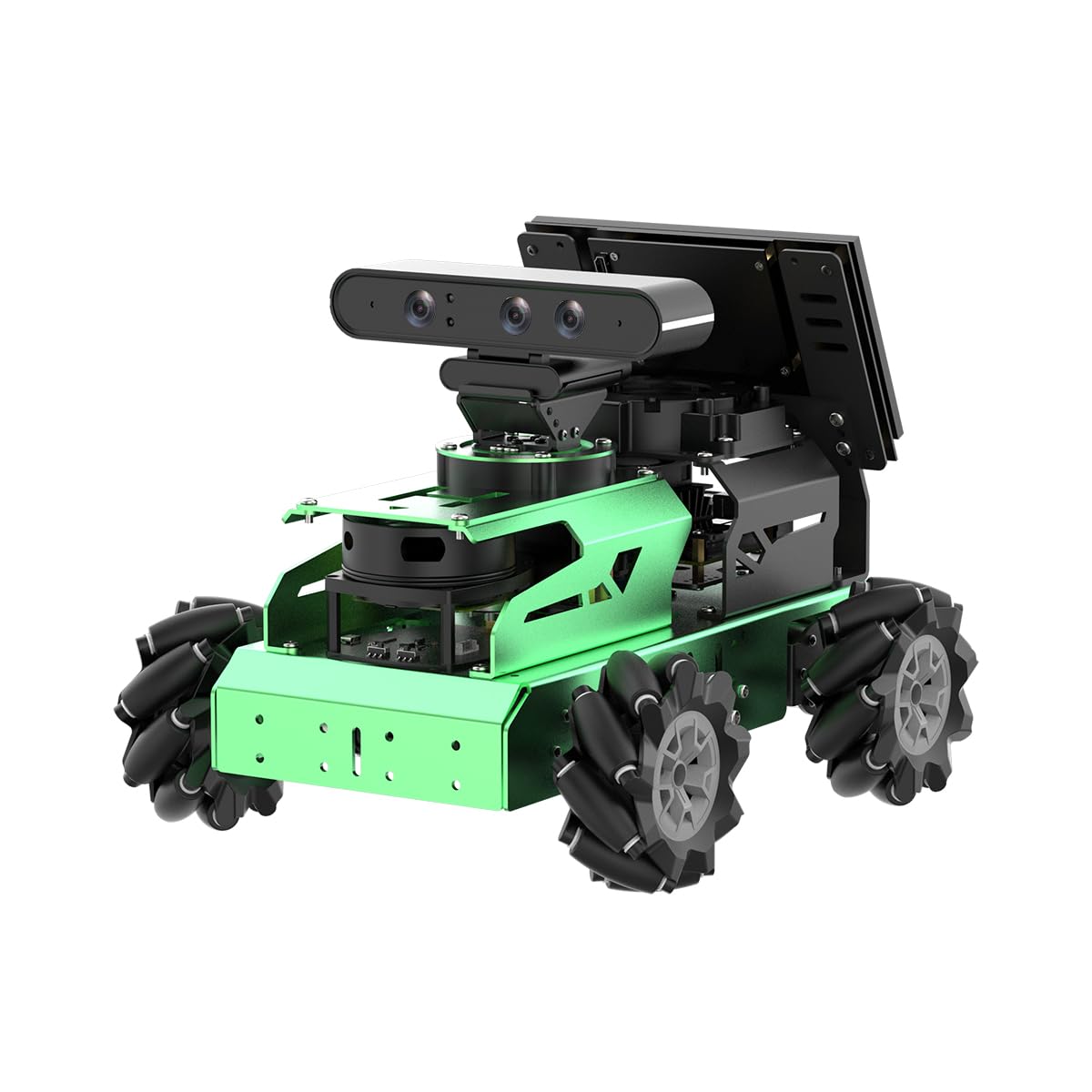 JetAuto ROS2 Robot Car with ChatGPT Large AI Models Lidar Depth Camera AI Voice Control Touch Screen, SLAM Mapping Navigation Path Planning Autonomous Driving Smart Robot, Advanced Kit & Orin Nano 8GB