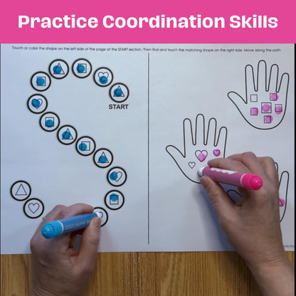 Building Brain Bridges Activity Mats - 20 Educational Worksheets ADHD Occupational Therapy Focus