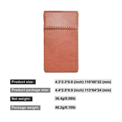 Leather Cigarette Case,King Size Prerolled Cone Holder,Waterproof Airtight Smell Proof Container,Carrying Case for Traveling