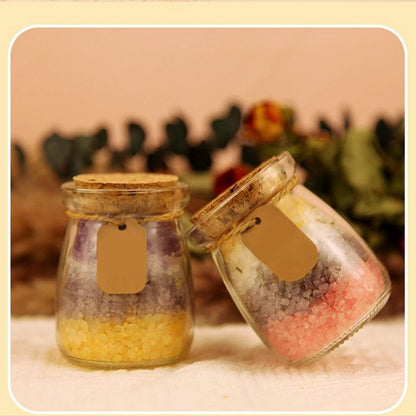 12 Pack 100ML (3.4 oz) Small Clear Glass Bottles with Cork Stoppers, Rope and Blank Cards - Perfect for Wedding Party Favors, Halloween Fall Decor, DIY Crafts, Potions, Spices & Candy Jars