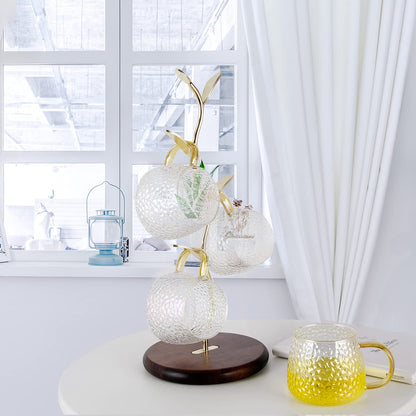 HoroM Gold Coffee Mug Tree for Counter, Coffee Mug Holder Stand, Mug Rack Countertop