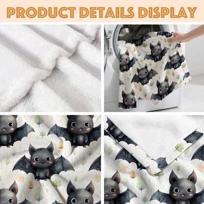 SUPERICH Halloween Bats Baby Blanket Gifts Super Soft Swaddle Newborn Cozy Baby Receiving Blanket Stroller Throw Blanket for Crib 40x30 in for Puppy