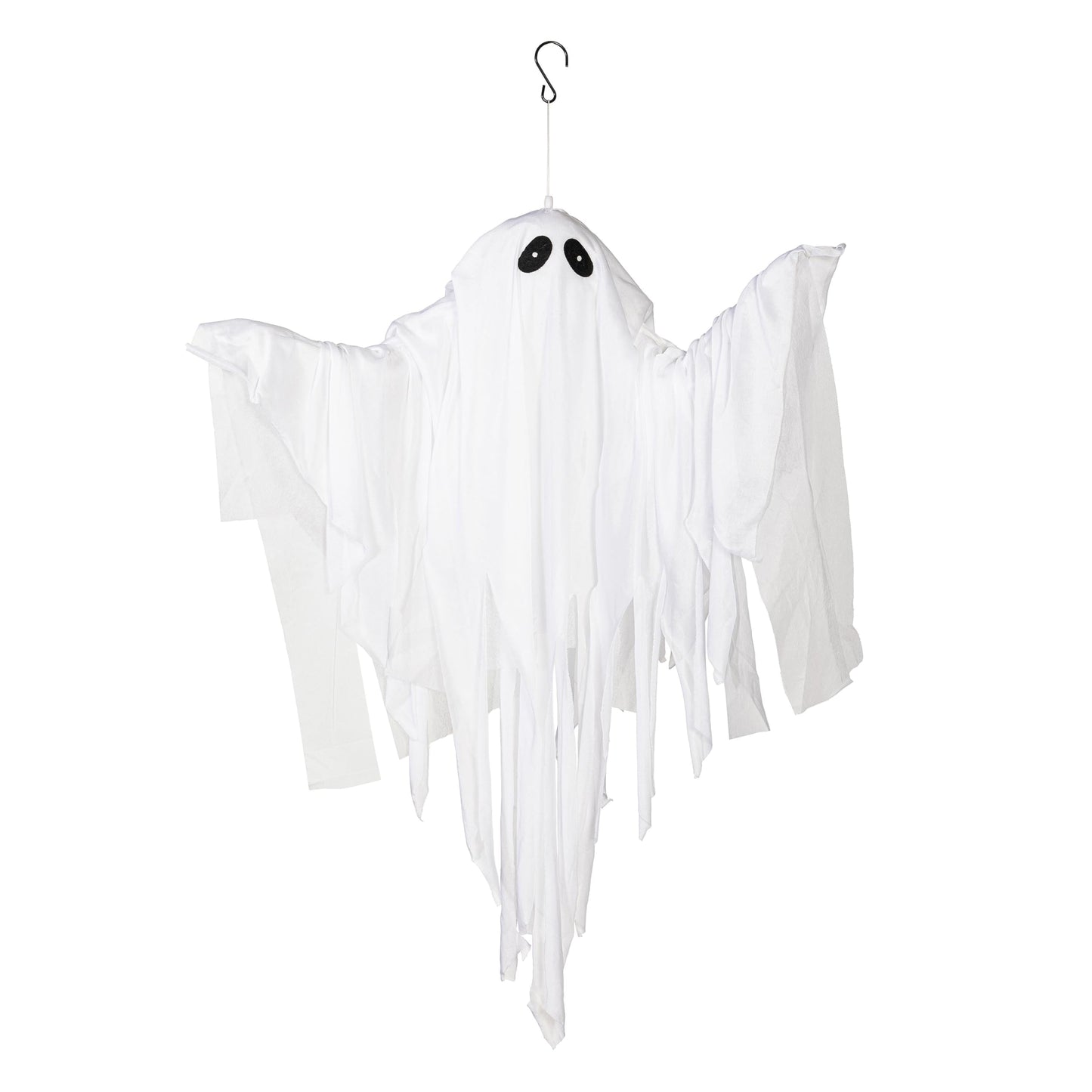 Evergreen Animated Floating Ghost w/Color-Changing Lights, Halloween Hanging Decoration with LED Lights