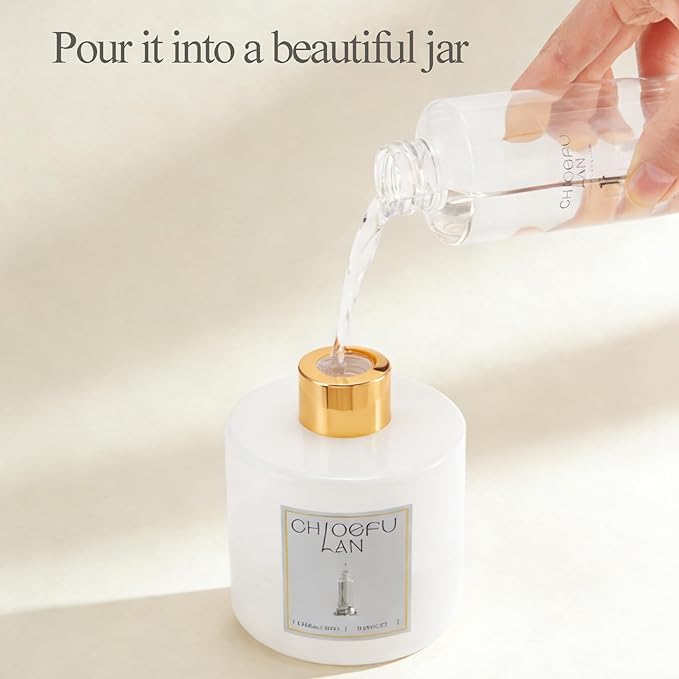 Cherry Blossoms Reéd Diffuser Refill 200ml/6.76 fl oz Natural Essential Scented Oil, Best for Aromatherapy, SPA and Home, 0% Alcohol