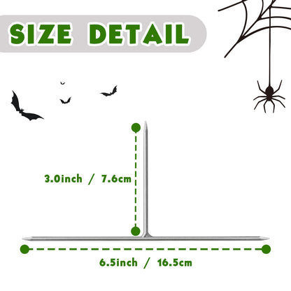 Pack of 12 Metal Halloween Tombstone Stakes Heavy Duty T-Shaped for Graveyard Styrofoam Decorations
