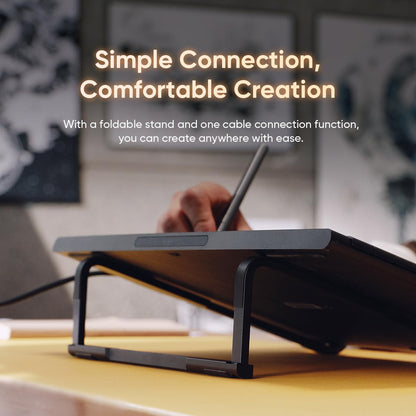 XPPen Artist 16 3rd Drawing Tablet with Screen, 15.4"Pen Display with 16K Pressure Stylus, Anti-Glare Etched Glass, 2 Scroll Wheels & 8 Hotkeys, Include Foldable Stand, Compatible with Mac/Win/Android