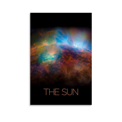 Solar System Canvas Wall Art 16x24 Inch Unframed – Astronomy Poster Print of Our Star, Science Decor for Classroom, Home Office,Gift for Students, Teachers & Space Lovers