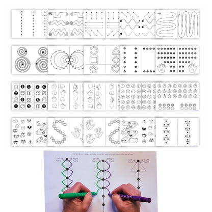 Building Brain Bridges Activity Mats - 20 Educational Worksheets ADHD Occupational Therapy Focus