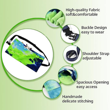 MANON ROSA Sugar Glider Pouch - Small Animal Carrier Bag with Harness Set for Bonding Sling for Reptile Pets Bearded Dragons Lizards Backpack Accessories for Outdoor Travel Walking Resting Blue