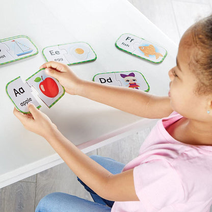 Learning Resources Preschool Puzzle Cards, ABCs, Counting & 3-Letter Words, Ages 3+