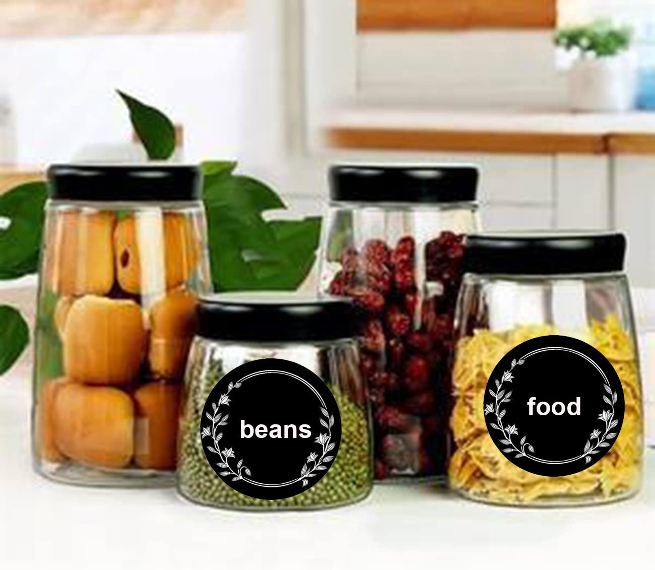 250 Pcs 2 Inch Kitchen Spice Organization Stickers Chalkboard Labels