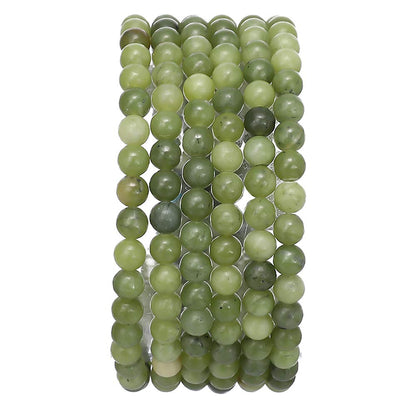 BEADIA Taiwan Green Jade Natural Stone Round Loose Semi Gemstone Beads for Jewelry Making 4MM 38cm/Strand