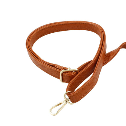 Litoexpe Brown Purse Straps Leather Straps, Bag Straps Replacement Crossbody Leather Adjustable Replacement Strap, 27-51 Inch