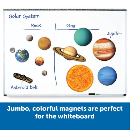 Learning Resources Giant Magnetic Solar System - STEM Planets, Earth and Sun Model, Astronomy Gifts, Montessori Science, Teacher Supplies, Space Classroom Must Haves, Educational Activity