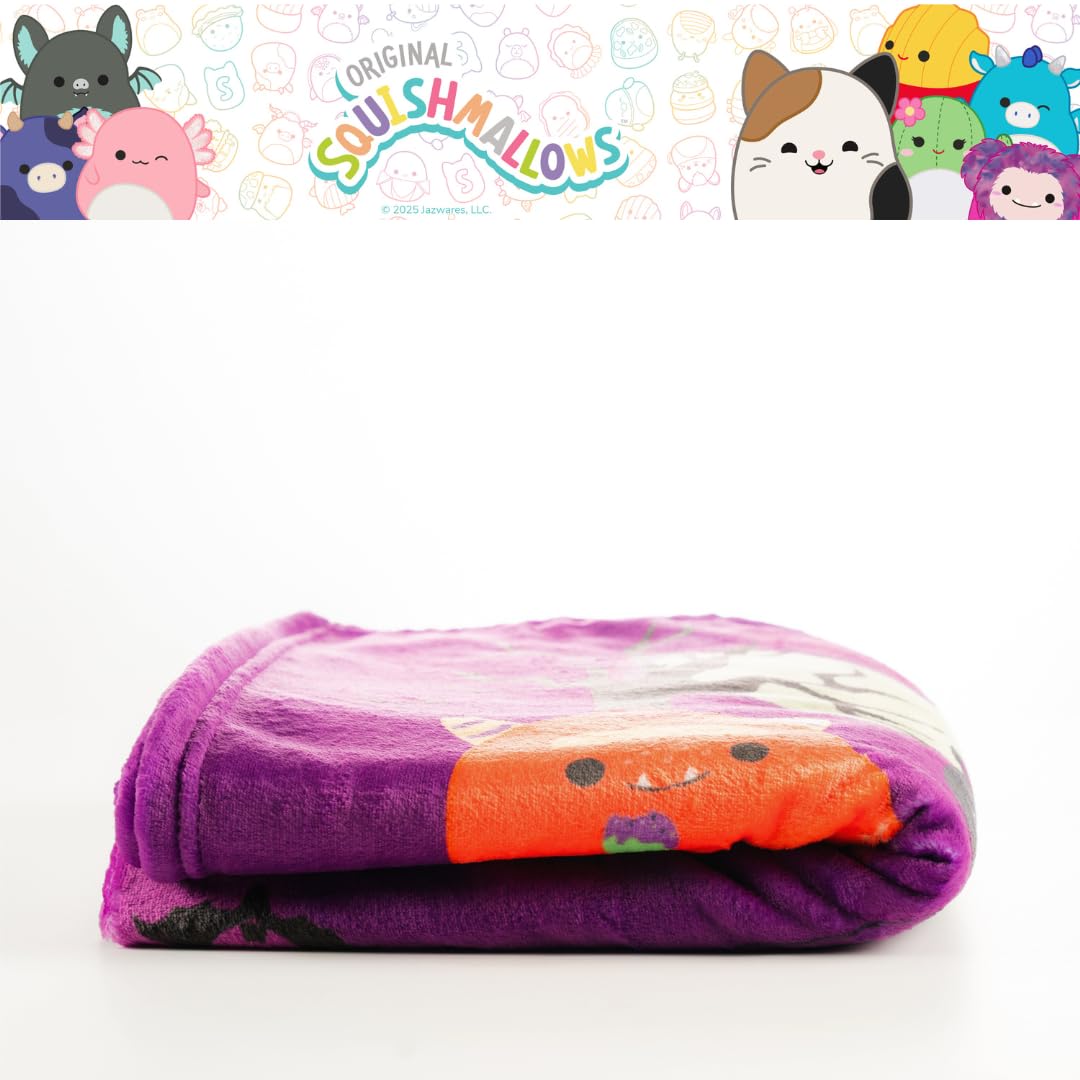 Collectibles Squishmallows Halloween Bedding Super Soft Cozy Plush Throw, 46 in x 60 in, (Officially Licensed Product) by Franco
