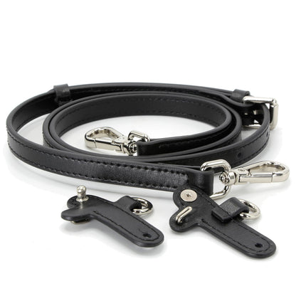 banbeln Mini Bags Leather Shoulder Strap Kit Fit For Adjustable Crossbody Small Bag (City-pouch-black)