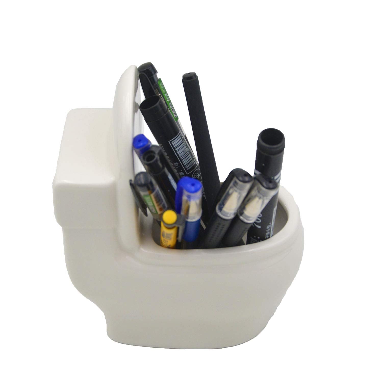 6” White Ceramic Toilet Plant Pot/Bonsai Pot/Flower Pot/Succulent Planter Ideal Gifts for Women, Mom or Birthdays