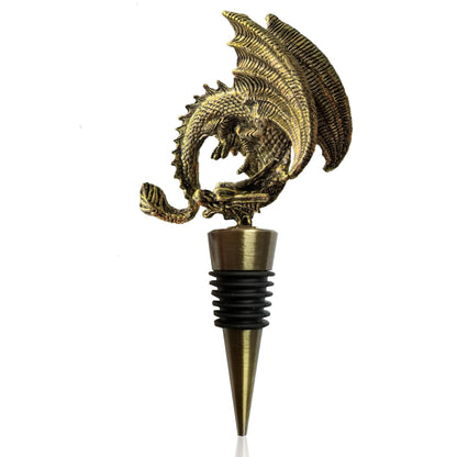 Dragon Wine Stoppers Gothic Metal Alloy Bottle Stopper