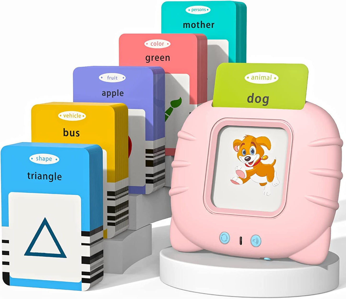 Startcan Toddler Learning Toys for 2 3 4 5 Year Old Girls, Autism Sensory Toys for Autistic Children, Speech Therapy Toys, 112 Cards - 224 Sight Words Talking Flash Cards
