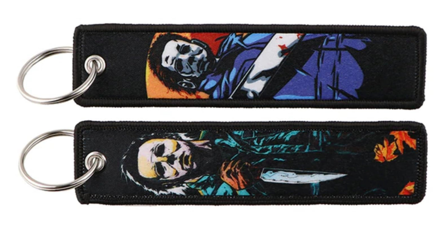 Pinstant Halloween Michael Myers John Carpenter Classic 70s Slasher Horror Movie Film Keychain Key Tag Chain Fob Ring