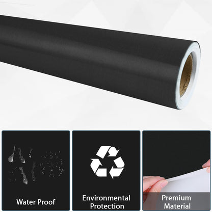 Black Bulletin Board Paper Roll - Fade Resistant Background for Classroom, Home Wall, Education Decoration - Poster Art Craft Supplies 17.7in x 20ft