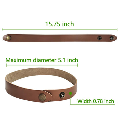 PU Leather Curtain Tie Backs, Ring Clips Curtain Holdabakcs Buckle for Window Draperies of Home Hotel Curtain Holders, Rope Decoration Creative Curtains Buckle Modern Minimalist Set of 2 (Dark Brown)