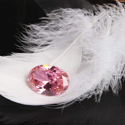 Wixine 1Pcs Huge Unheated Pink Sapphire Oval Cut AAAA Loose Gemstone 18X25mm
