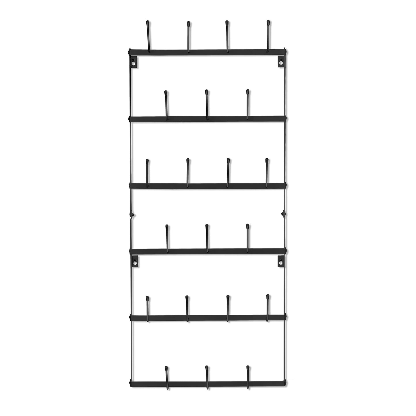 Sorbus Mug Rack for Wall - Small Rustic Coffee Mug Holder Wall Mount with 21 Hooks, Coffee Cup Display Rack, 6-Tier Metal Mug Organizer for Home, Kitchen & Bar, Coffee Station, Dining Room