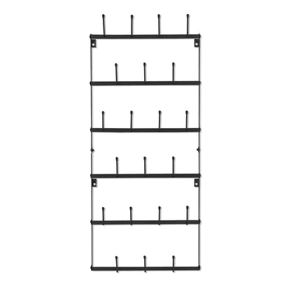 Sorbus Mug Rack for Wall - Small Rustic Coffee Mug Holder Wall Mount with 21 Hooks, Coffee Cup Display Rack, 6-Tier Metal Mug Organizer for Home, Kitchen & Bar, Coffee Station, Dining Room