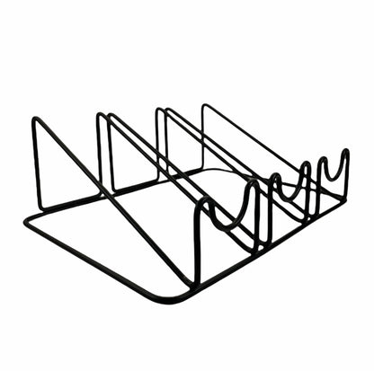 Countertop 3-Bottle Wine Holder - Modern Matte Black Metal Wine Rack - No Assembly Required