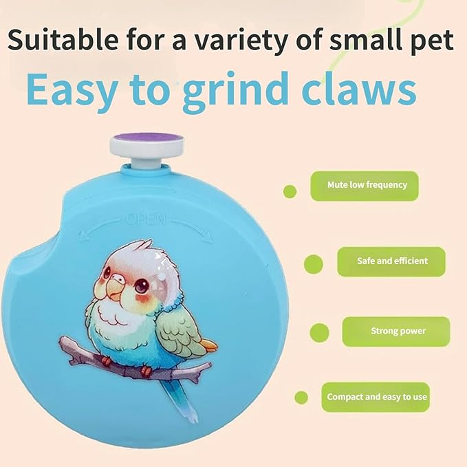 Electric Parrots Beak Grinder,Electric Parrots Beak Grinder Fast Speed Motor Trimmer for Fast Trimming Efficiency Safe and Metal Texture