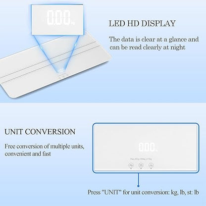 Digital Pet Scale, Baby Scale - Measuring Range 0.45lbs-220lbs for Small-Medium Dogs/Large Cat (White)