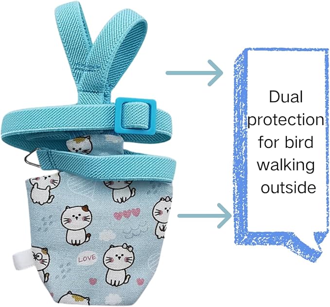 Adjustable Bird Diaper Harness Flight Suit Clothes with 80 Inch Flying Leash Rope for Parrots Conure Cockatiel (Yellow,Pigeon)
